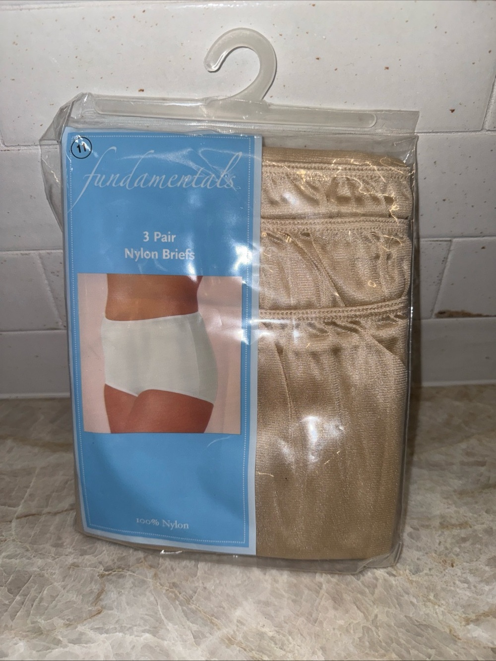3 pairs Sears Fundamentals nylon briefs underwear NWT size 11